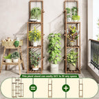 EnHomee Plant Stand Indoor Wood Plant Stand Outdoor Plant Shelves - Image 5