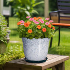 12 Inch Pot for Plants- Ceramic Planter Indoor Outdoor, Round Large Plant Pots - Image 4