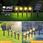 T-SUN Solar Spotlights, 4-in-1 Solar Landscape Spot Lights Outdoor Waterproof - Image 4