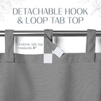 Elrene Home Fashions Matine Weatherproof Tab-Top Indoor/Outdoor Solid Color - Image 5