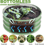 2Pcs 2X2X1ft Round Raised Garden Bed Kit, Galvanized Raised Garden Beds Outdoor - Image 3