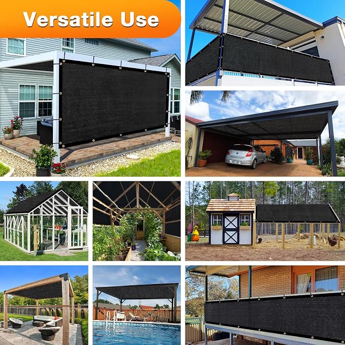 Artpuch Outdoor Pergola Shade Cover 9x17 FT Sun Shade Cloth - Image 6