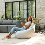 Big Joe Tuffet Weatherproof Bean Bag Chair, Ceramic Intertwist, Durable Weather - Image 2