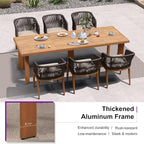 PURPLE LEAF 11 Pieces Large Outdoor Dining Set Patio Extended Upgrade Table and - Image 5