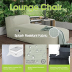 Outdoor Bean Bed Chair Sun Lounger, Outdoor Couch Sofa - Image 5