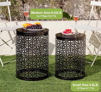HFHOME Set of 3 Heavy-Duty Round End Table, Side Table, Coffee Table - Image 6