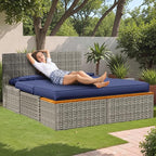 Flamaker Outdoor Rattan Lounge Chair - Image 3