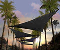 Amgo Custom Size 5' x 5' x 5' Black Triangle Sun Shade Sail Order to Make by Amgo