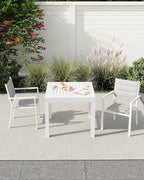 Expandable Patio Table for 4-6 Persons, Extentable Outdoor Dining Table Set - Image 4