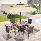 PHI VILLA 5 Pieces Outdoor Dining Set - Image 2