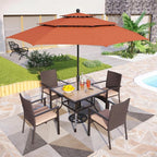 PHI VILLA 5 Pieces Outdoor Dining Set - Image 2