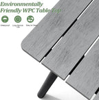 83" Patio Outdoor Dining Table for 6-8, Weather-Resistant Aluminum Frame - Image 4