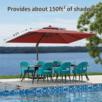 9x12FT Cantilever Patio Umbrella - Image 2