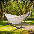 SZHLUX Double Hammock with Stand Included 450lb Capacity Steel Stand, Premium - Image 6