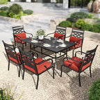 PHI VILLA 7 Pieces Outdoor Dining Set by PHIVILLAThepioneerofcomfortablehouseholdsupplies