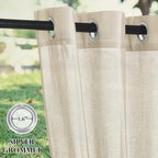 RYB HOME 2 Panels Outdoor Sheer Curtains - Image 4