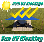 Amgo Custom Size 6' x 9' x 10.8' Blue Right Triangle Sun Shade Sail Order to - Image 7