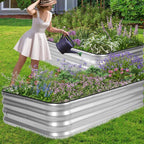 1MORE Raised Garden Bed -5X3X1 Galvanized Planter Box - Image 4