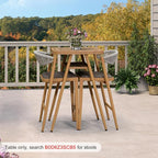 PURPLE LEAF Outdoor Aluminum Counter Height Bar Stools Table - Image 7
