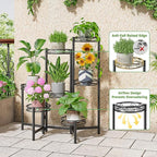 Metal Plant Stand, 7 Tier Tall Wrought Iron Plant Shelf Holder - Image 4