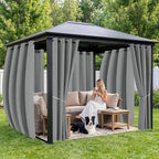 Gazebo Curtains Outdoor Waterproof 6 Panels - Image 4
