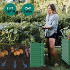 YITAHOME 6x3x2ft Outdoor Raised Garden Bed Kit, Large Metal Patio Planter Box - Image 5