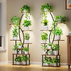 Plant Stand Indoor with Grow Lights by JUSTOGO