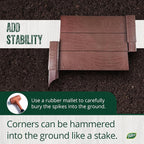 Dalen Modular Raised Bed Garden – Faux Wood – 4 Panel Starter Pack – Makes - Image 3