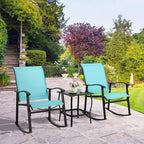 Shintenchi 3 Piece Rocking Bistro Set, Outdoor Furniture - Image 7