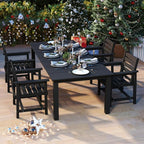 5-Piece Black Outdoor Dining Set - Image 9
