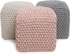 BIRDROCK HOME Buds Pouf Foot Stool Ottoman - Image 8