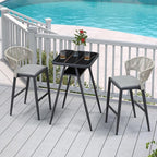 PURPLE LEAF Outdoor Patio Height Table by PURPLELEAF