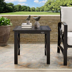 Crosley Furniture Kaplan Weather Resistant Metal Outdoor Side Table - Image 6