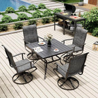 Pamapic 5-Piece Outdoor Dining Set, Patio Dining Set - Image 2
