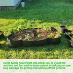 CJGQ 2 Pack Fabric Raised Garden Bed 6x3x1ft Garden Grow Bed Bags - Image 5