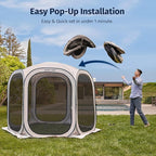East Oak Screen House Tent Pop-Up, Portable Screen Room Canopy Instant Screen - Image 2