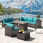 Kullavik 8 Pieces Outdoor Patio Furniture Set, Sectional Sofa Set by KULLAVIK