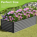 8x2x2FT Galvanized Raised Garden Bed, Galvanized Planter Boxes Outdoor - Image 5