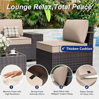 9 Pieces Patio Furniture Set - Image 5