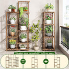 EnHomee Plant Stand Indoor Wood Plant Stand Outdoor Tiered Plant Shelf - Image 5