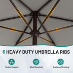 AreShark 7.5FT Patio Umbrella Table Market Umbrella - Image 3
