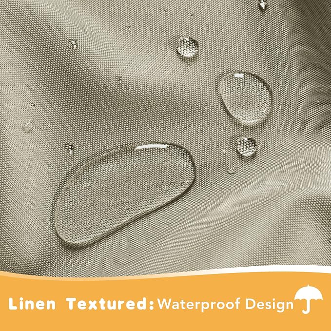HolidayIdeas Outdoor Curtains for Patio Waterproof, 2 Panels - Image 2