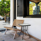 Four Seasons Courtyard Sunny Isles 24 Inch Outdoor Patio Bistro Dining Table - Image 2
