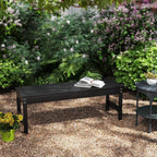 Outsunny Outdoor Bench, Backless Garden Loveseat - Image 7