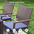 PHI VILLA 9 Piece Outdoor Dining Set - Image 5