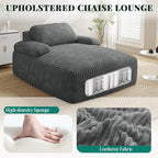 YITAHOME 67"L x 55"W Chaise Lounge Chair Indoor, Oversized Corduroy Upholstered - Image 4