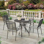 AECOJOY Metal Patio Table and Chairs Set - Image 8