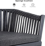 PURPLE LEAF 9 Piece Longer Outdoor Dining Set - Image 3