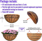 LaLaGreen 16 Inch Wall Hanging Planters - Image 2