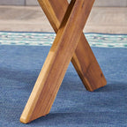 Christopher Knight Home Irene Outdoor Acacia Wood Coffee Table, Sandblast Teak - Image 6